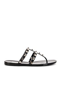 Сандалии Valentino Garavani Summer Rockstud PVC Thong, неро