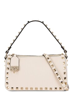 Сумка мини Valentino Garavani Small Rockstud Shoulder, цвет Light Ivory