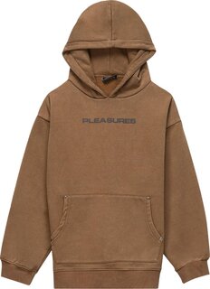 Худи Pleasures Burnout Dyed Hooded Sweatshirt &apos;Olive&apos;, зеленый