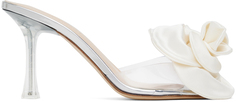 Прозрачные босоножки на каблуке с цветочным принтом Off-White Magda Butrym