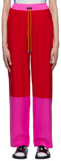 Красные брюки для отдыха с кулиской KkCo