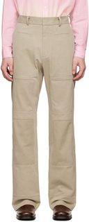 SSENSE Эксклюзивные темно-серые брюки квадратной формы с нашивками сзади TheOpen Product