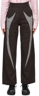 SSENSE Эксклюзивные черно-серые брюки Sword Strongthe