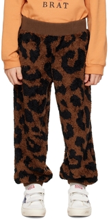 Детские коричневые брюки для отдыха с леопардовым принтом Daily Brat