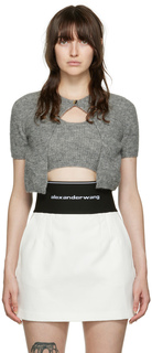 Серый кардиган Twinset alexanderwang.t