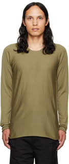 Зеленый свитер с круглым вырезом и дугами Label Under Construction