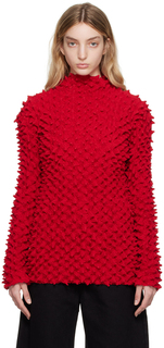 Красная водолазка с шипами Marques Almeida