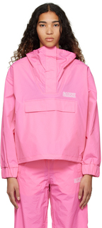 Розовая куртка с капюшоном GANNI
