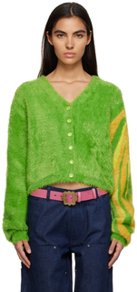 Зеленый кардиган с завитками Sky High Farm Workwear