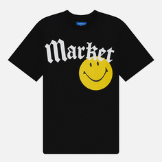 Мужская футболка MARKET Smiley Gothic, цвет чёрный