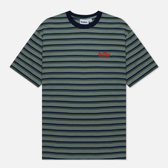 Мужская футболка Butter Goods Gardens Stripe, цвет зелёный, размер XXL
