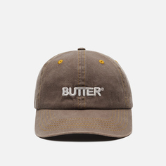 Кепка Butter Goods Rounded Logo 6 Panel, цвет коричневый
