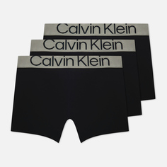 Комплект мужских трусов Calvin Klein Underwear 3-Pack Boxer Brief Steel Micro, цвет чёрный, размер L