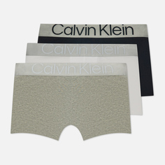 Комплект мужских трусов Calvin Klein Underwear 3-Pack Trunk Steel Cotton, цвет комбинированный, размер XL