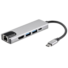 Хаб USB AOpen USB 3.1 Type-C - HDMI / RJ45 / 2XUSB 3.0 ACU435M