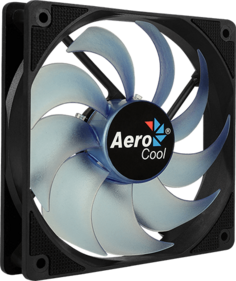 Вентилятор для корпуса AeroCool Motion 12 Plus Blue 120x120mm, 1200rpm, 22.1 dBA, 29.8 CFM, 3-pin 4-pin(Molex) 160gr LED Ret