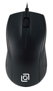 Мышь Oklick 185V2 черный оптическая (1200dpi) USB (3but)