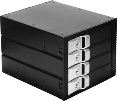 Корзина для жесткого диска Exegate HS435-01 EX264645RUS универсальная, на 4*3,5" SATA/SAS HDD, занимает 3*5,25" отсека