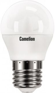 Лампа светодиодная Camelion LED7-G45/845/E27 7Вт/60Вт, E27, 170-265В, 4500К, 590лм, шар (12072)