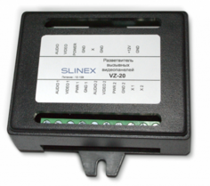 Коммутатор Slinex VZ-20 для расширения количества видеопанелей в индивидуальных домофонных системах. Расширение до двух видеопанелей на один канал вид