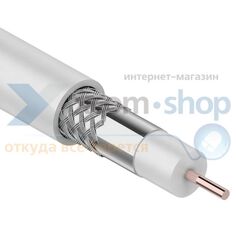 Кабель Rexant RG-6U, (64%), 75 Ом, 100м., белый 01-2201 Pr Oconnect