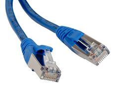 Кабель патч-корд F/UTP 5e кат. 3м. Hyperline PC-LPM-STP-RJ45-RJ45-C5e-3M-LSZH-BL LSZH, синий Lanmaster