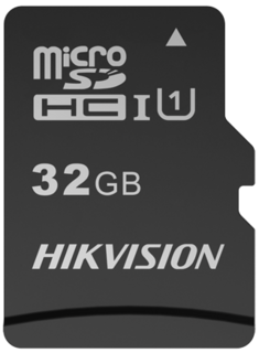 Карта памяти 32GB HIKVISION HS-TF-C1(STD)/32G/ADAPTER microSDHC (с SD адаптером) 92/20MB/s, V10