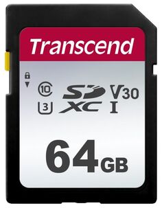 Карта памяти 64GB Transcend TS64GSDC300S SDXC Class 10 U1, V10 300S