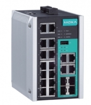 Коммутатор управляемый MOXA EDS-518E-4GTXSFP-T 14x10/100BaseT(X) ports, and 4 combo 10/100/1000BaseT(X) or 100/1000BaseSFP ports
