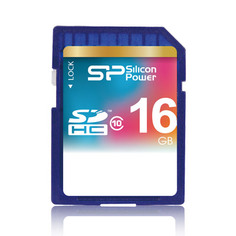 Карта памяти 16GB Silicon Power SP016GBSDH010V10 SDHC Class 10