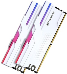 Модуль памяти DDR5 64GB (2*32GB) Acer BL.9BWWR.423 Predator Hermes RGB PC5-51200 6400MHz CL32 1.4V with fan white