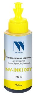 Чернила NVP NV-INK100Y универсальные Yellow на водной основе для аппаратов Сanon/Epson/НР/Lexmark (100ml)