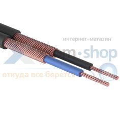 Кабель PROCONNECT 01-6001-6 ШГЭС, 2 жилы, плоский, черный, 100 м., LT