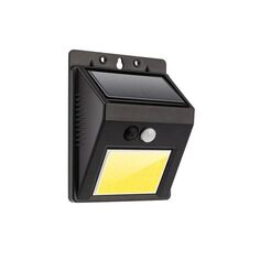 Светильник Lamper 602-233 прожектор на солнечной батарее, датчик движения плюс датчик освещенности, кнопка вкл/выкл герметичная фасадная, LED COB монт