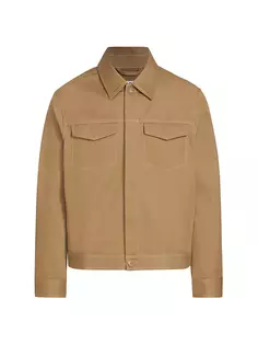 Хлопковая рабочая куртка Filippa K, цвет dark khaki