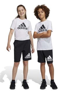 Детские хлопковые шорты adidas U BL, черный