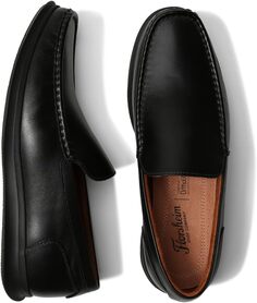 Лоферы Montigo Moc Toe Venetian Loafer Florsheim, цвет Black Smooth Leather/Black Sole