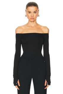 Боди The Andamane Nadia Off Shoulder, черный