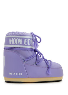 Женские зимние ботинки icon сиреневого цвета Moon Boot