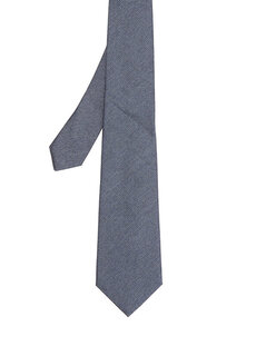 Голубой шелковый галстук с узором Beymen