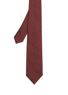 Красный шелковый галстук с узором Beymen