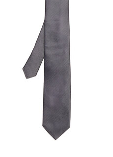 Серый шелковый галстук с узором Beymen
