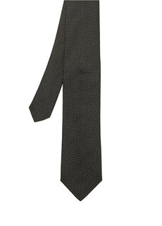 Черный фактурный шелковый галстук Beymen