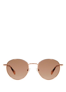 Xs verona 6701 6 овальные солнцезащитные очки унисекс из розового золота Gigi Studios