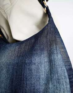 Гламурная синяя джинсовая сумка через плечо с полумесяцем Glamorous