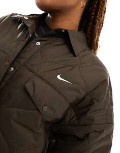 Стеганая куртка Nike Essential Коричневого цвета в стиле барокко