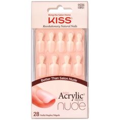 Накладные ногти Salon Acrylic Nude Uñas Postizas Kiss, Cashmere