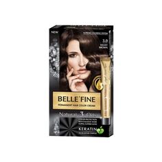 Краска для волос Tinte Capilar Keratin Bellefine, 3.0 Castaño Aterciopelado