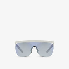 Солнцезащитные очки AR8169 в нейлоновой прямоугольной оправе Giorgio Armani, белый