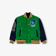 Куртка varcity из тканого материала с цветными блоками Billionaire Boys Club, зеленый